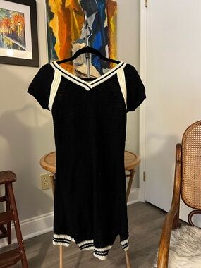 Black Knit Midi Dress